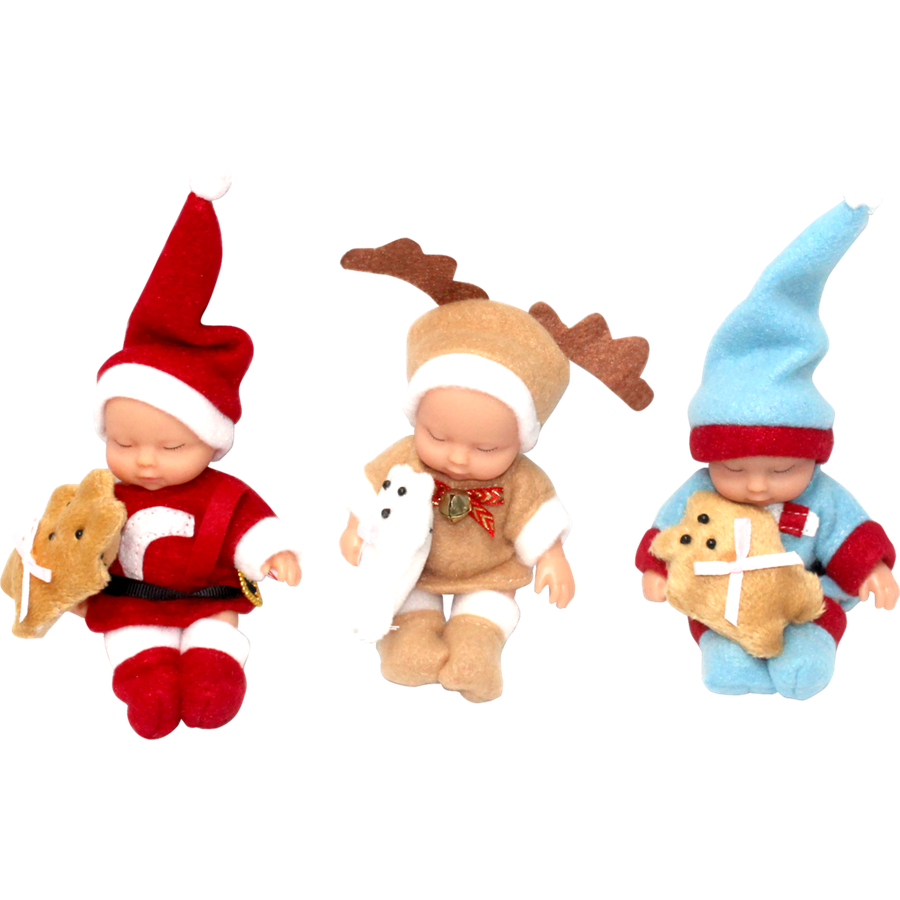 

Игрушка Bigga Пупсы в шарах Новогодние 10 см игрушка в ассортименте