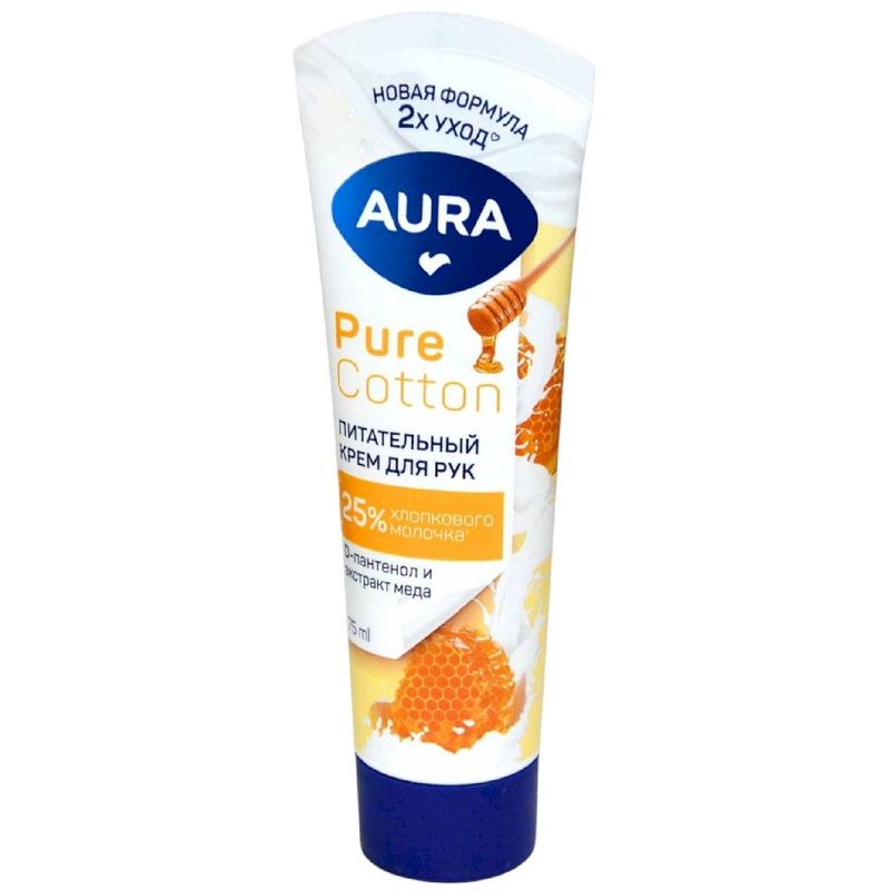 

Крем для рук Aura Beauty Honey Care Мед и пантенол 75 мл