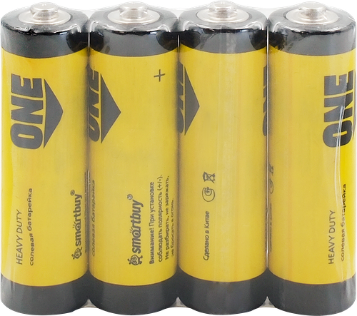 Батарейка Smartbuy One AA R6/4S солевая 4 шт.