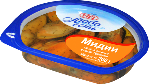 

Мидии Vici чилийские маринованные в масле 200 г