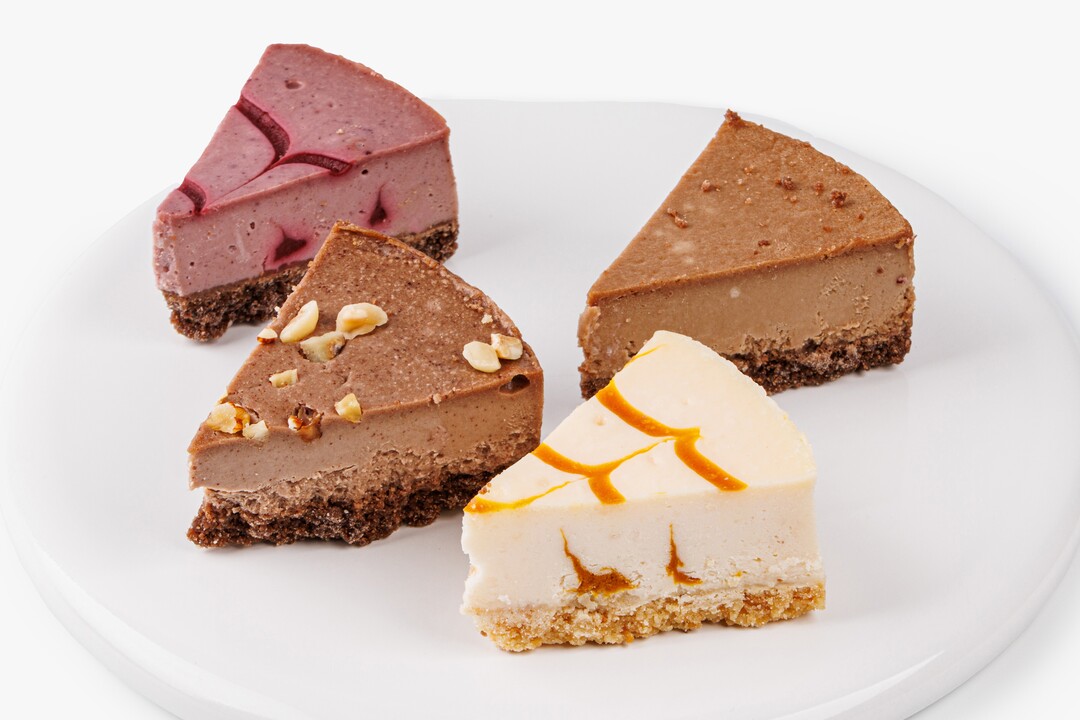 

Набор чизкейков Вкусвилл Ассорти 4 вкуса заморозка продукт замороженный