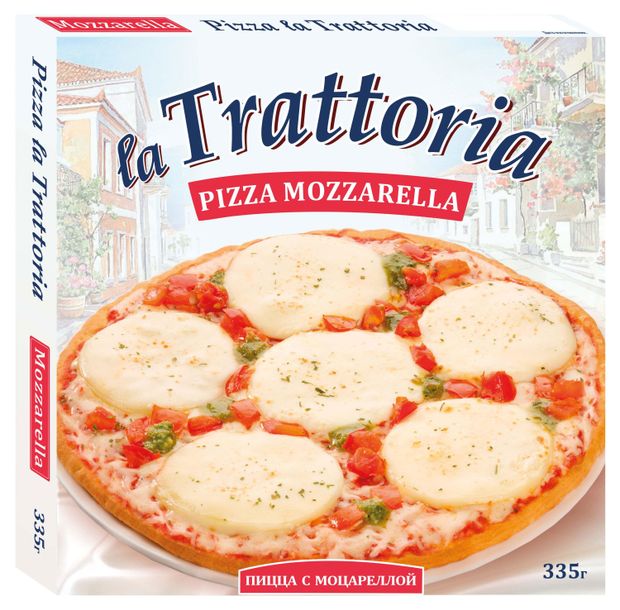 

Пицца La Trattoria с моцареллой, 335 г