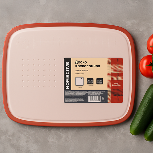 

Доска Homeclub пластик, силикон 32х24 см