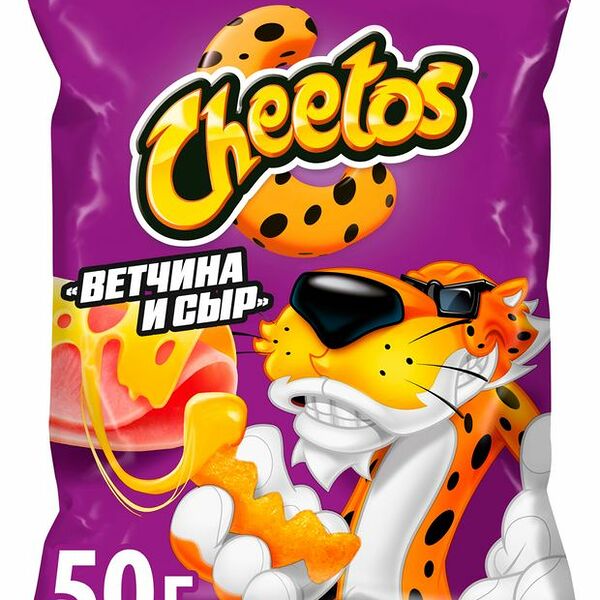 Кукурузные снеки Cheetos Ветчина и сыр 50 г