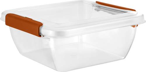 

Контейнер для продуктов Plast Team Helsinki, с защелками, квадратный 0.5 л