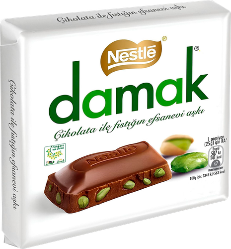 

Шоколадная плитка Nestle Damak с орехами 60 г