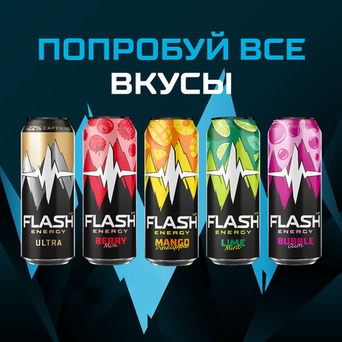 

Энергетический напиток Flash Up Energy Мятный лайм 450 мл