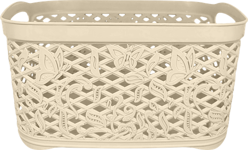 

Корзинка Keeplex Fiori с ручками 23.6 х 17.6 х 12.6 см 3.3 л Арт. KL4011БЖ-Л
