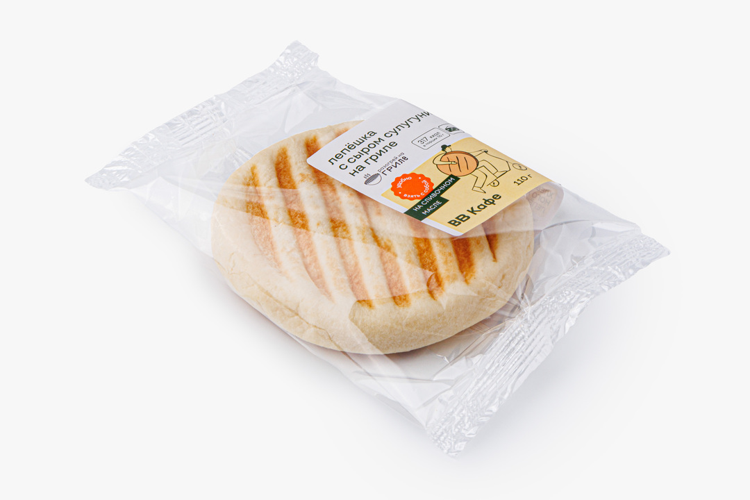 

Лепешка с сыром сулугуни на гриле ВкусВилл кафе 115 г