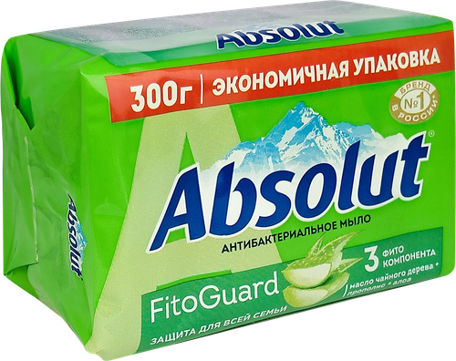 

Мыло туалетное Absolut FitoGuard алоэ 4 шт. 300 г