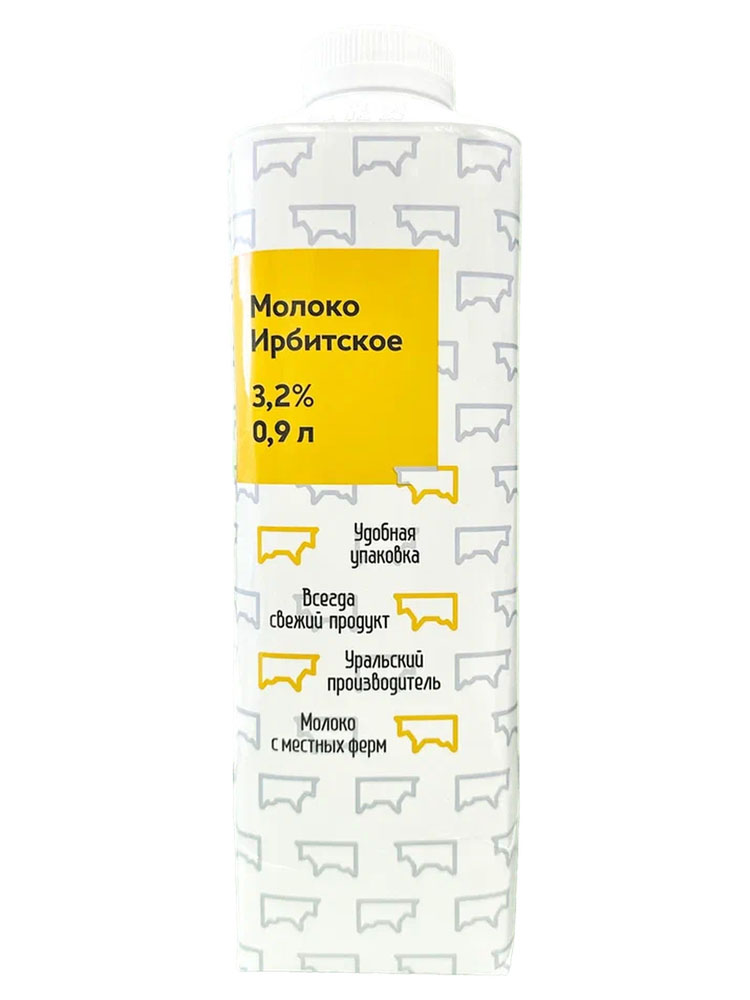 

Молоко пастеризованное Ирбитский 3.2% 900 мл