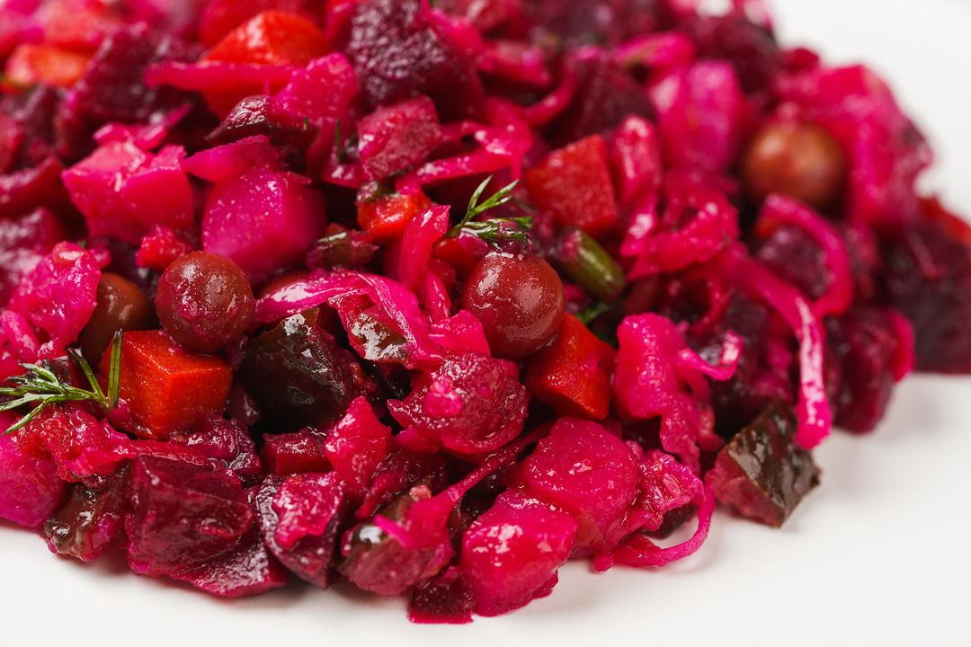 

Салат ВкусВилл винегрет с квашеной капустой 180 г