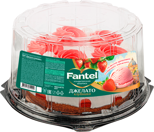 

Торт Fantel Джелато клубника 650 г