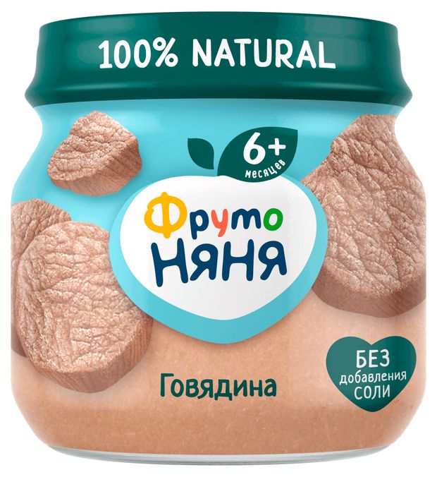 

Пюре ФрутоНяня Говядина 80 г