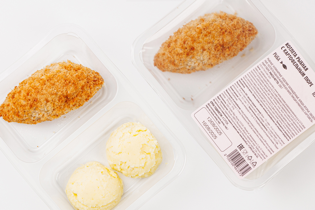 

Котлета рыбная с картофельным пюре 200г