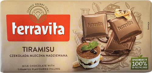 Шоколад молочный Terravita Тирамису 100 г
