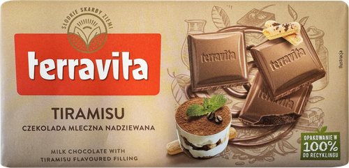 

Шоколад молочный Terravita Тирамису 100 г