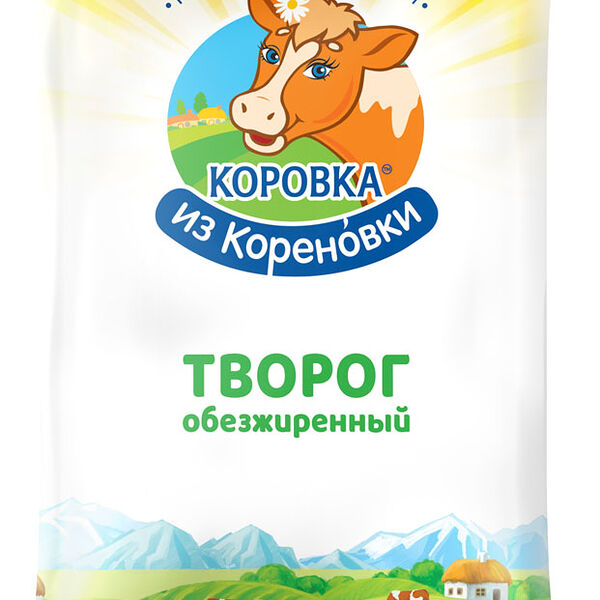 Творог обезжиренный Коровка из Кореновки 180 г