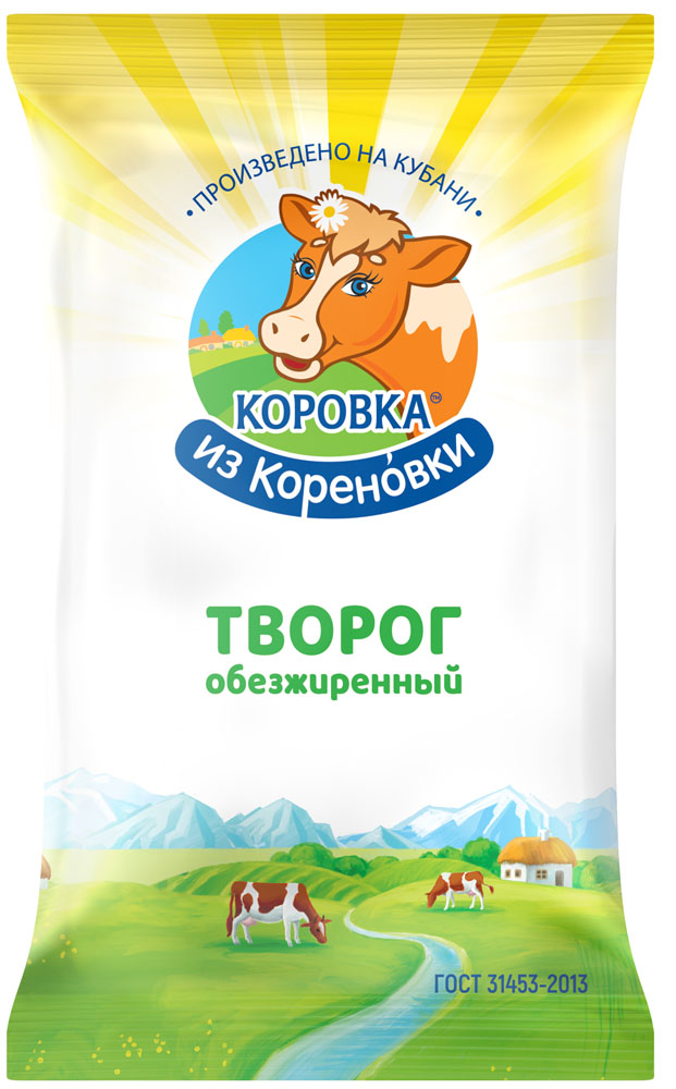 

Творог обезжиренный Коровка из Кореновки 180 г
