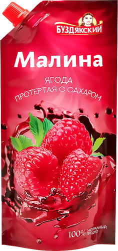 

Малина протертая Буздякский с сахаром 280 г