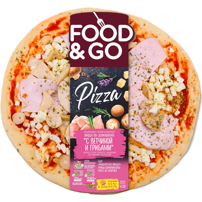 Пицца по-дом.с ветч.и гриб.(охл)F&G 450