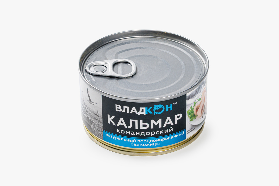 

Кальмар Владкон командорский натуральный без кожи 170 г
