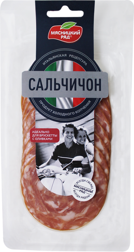 

Колбаса Мясницкий ряд Сальчичон сыровяленая нарезка 90 г