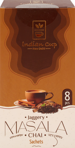 

Чай растворимый Indian Cup Джаггери Масала 8 пакетиков 160 г