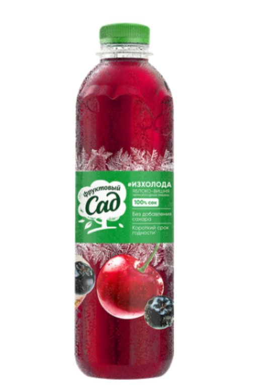 

Сок Фруктовый сад яблоко, вишня, черноплодная рябина охлажденный 850 мл