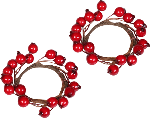 

Кольца для салфеток Homeclub Christmas Traditions Berries Арт. YN-C071, 2 шт