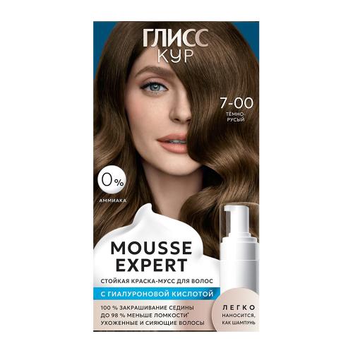 

Краска для волос Глисс Кур Мусс Эксперт (Mousse Expert) 7-00 Темно-русый 85 мл