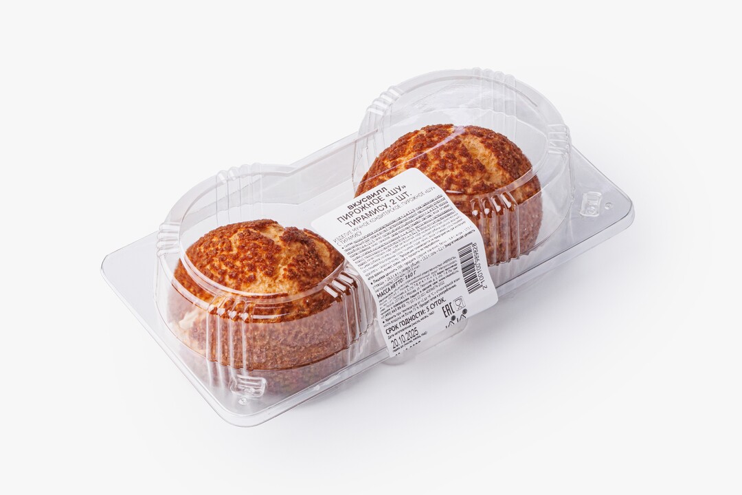 

Пирожное ВкусВилл Шу Тирамису 160 г