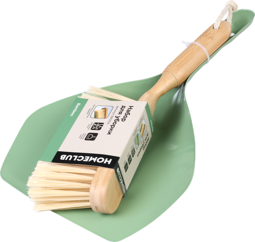 

Набор для уборки Homeclub Bamboo, совок со сметкой, бамбук, металл, Арт. B8010A