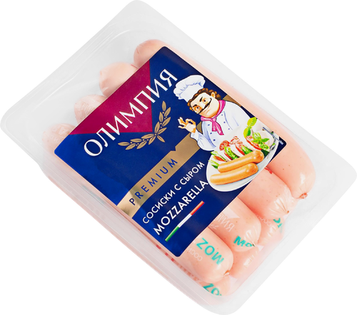 

Сосиски Олимпия с сыром Mozzarella и/о 300 г