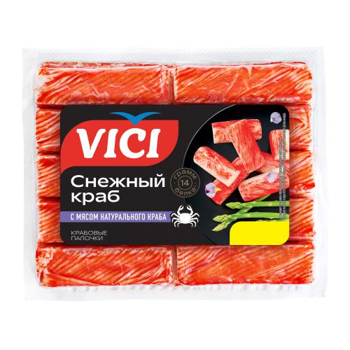 

Крабовые палочки Vici Снежный краб с мясом натурального краба охлажденные 170 г