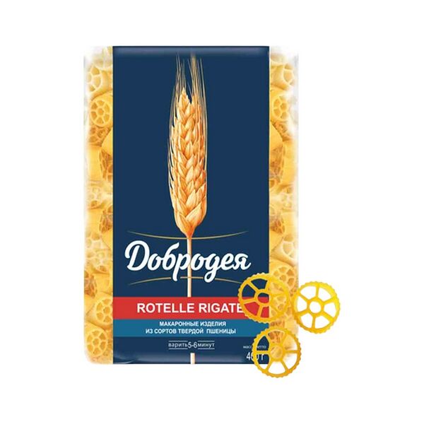 Макаронные изделия Добродея Rottelle Rigate грА в/с 400г