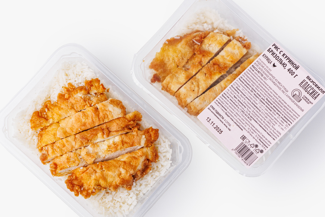 

Рис с куриной бризолью, 400 г