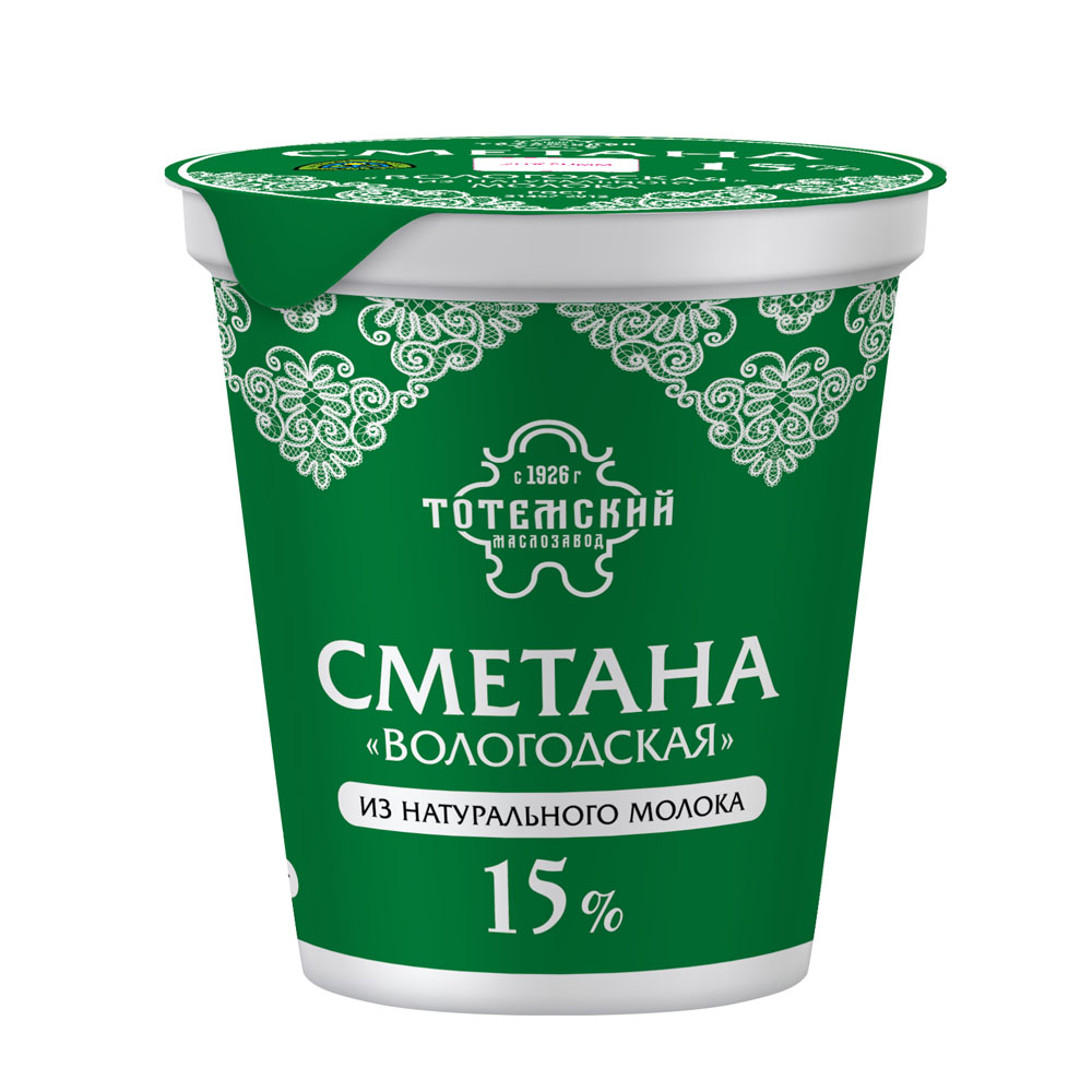 

Сметана Тотемский маслозавод Вологодская 15% 300 г