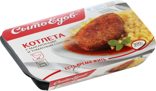 

Котлета Сытоедов с макаронами и томатным соусом 300 г