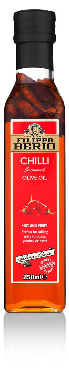 

Масло оливковое Filippo Berio Extra virgin olive oil нерафинированное первого отжима c перцем чили, 250мл