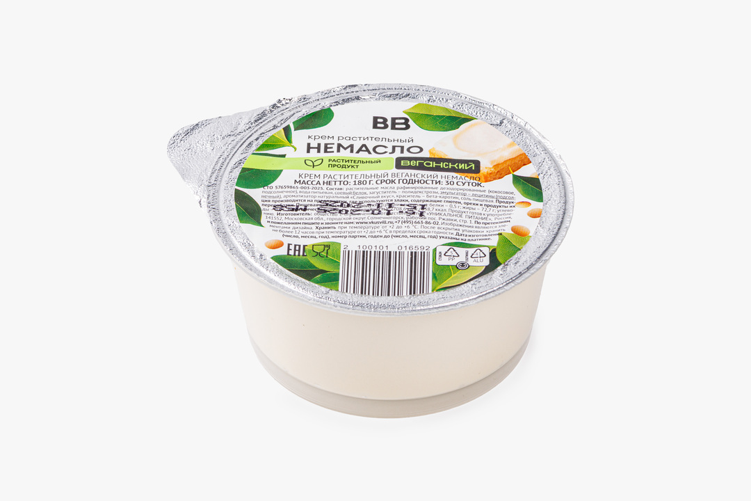 

Крем ВкусВилл растительный веганский немасло 180 г