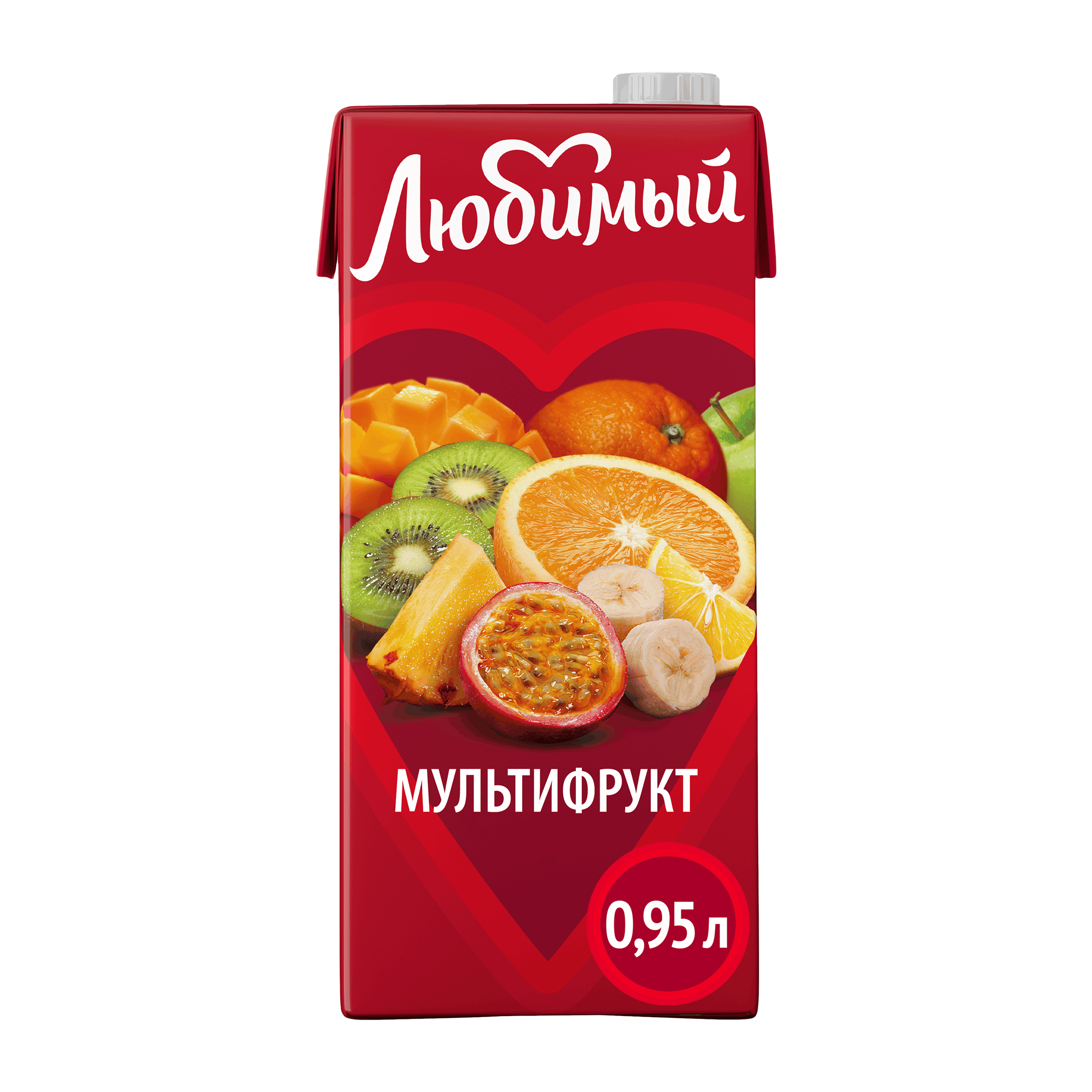 

Сокосодержащий мультифруктовый напиток Любимый Тропический Микс 0.95 л