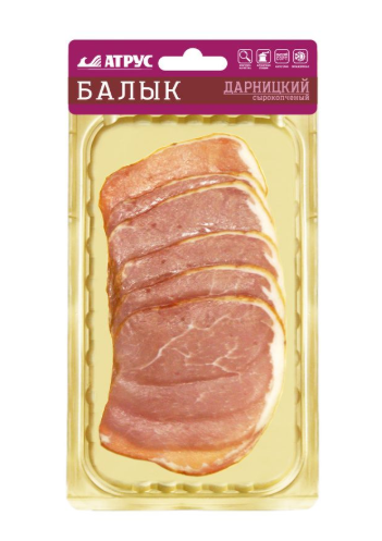 

Балык Атрус Дарницкий сырокопчёный высший сорт 100 г
