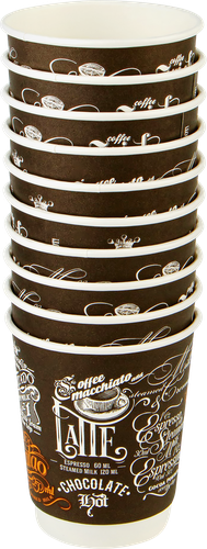 

Стакан Лента картонный 250 мл двухслойный 10 шт