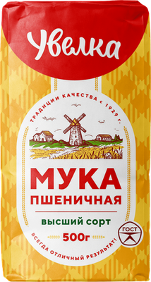 Мука Увелка пшеничная хлебопекарная 500 г    
