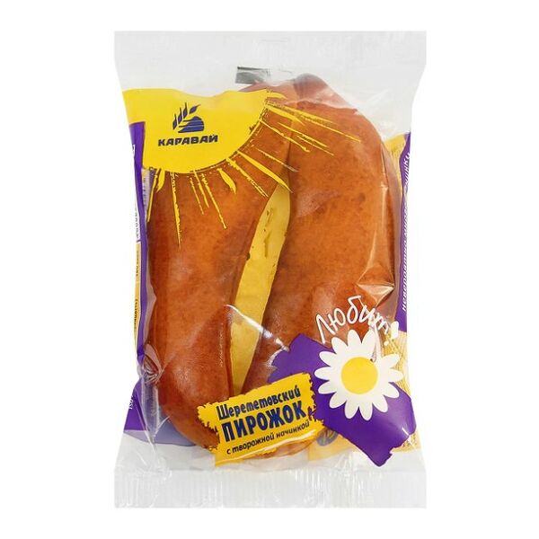 Пирожок Каравай Шереметовский с творожной начинкой 70 г
