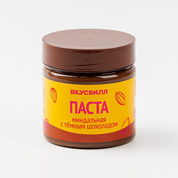 Паста миндальная ВкусВилл с темным шоколадом 150 г