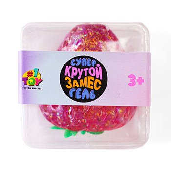 

Игрушка-антистресс 1Toy Крутой замес Супергель клубника 5.5x5.5 см