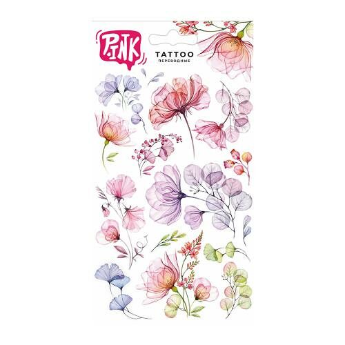 Наклейки-тату Приор групп переводные Акварельные цветы