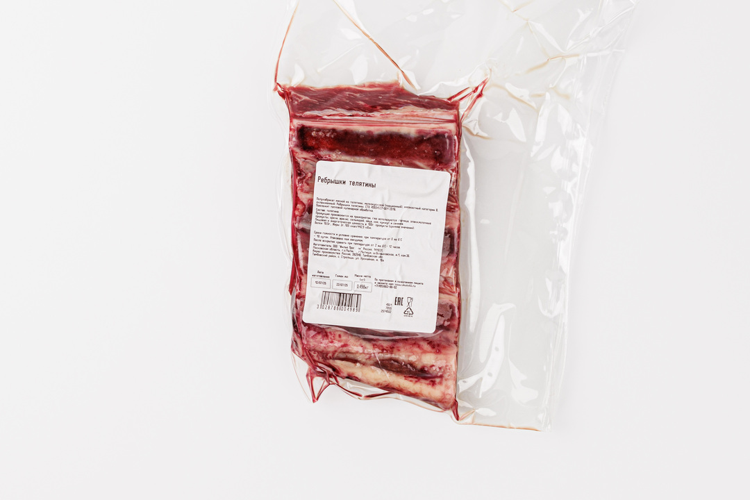 

Телячьи ребрышки ВкусВилл охлажденные вес
